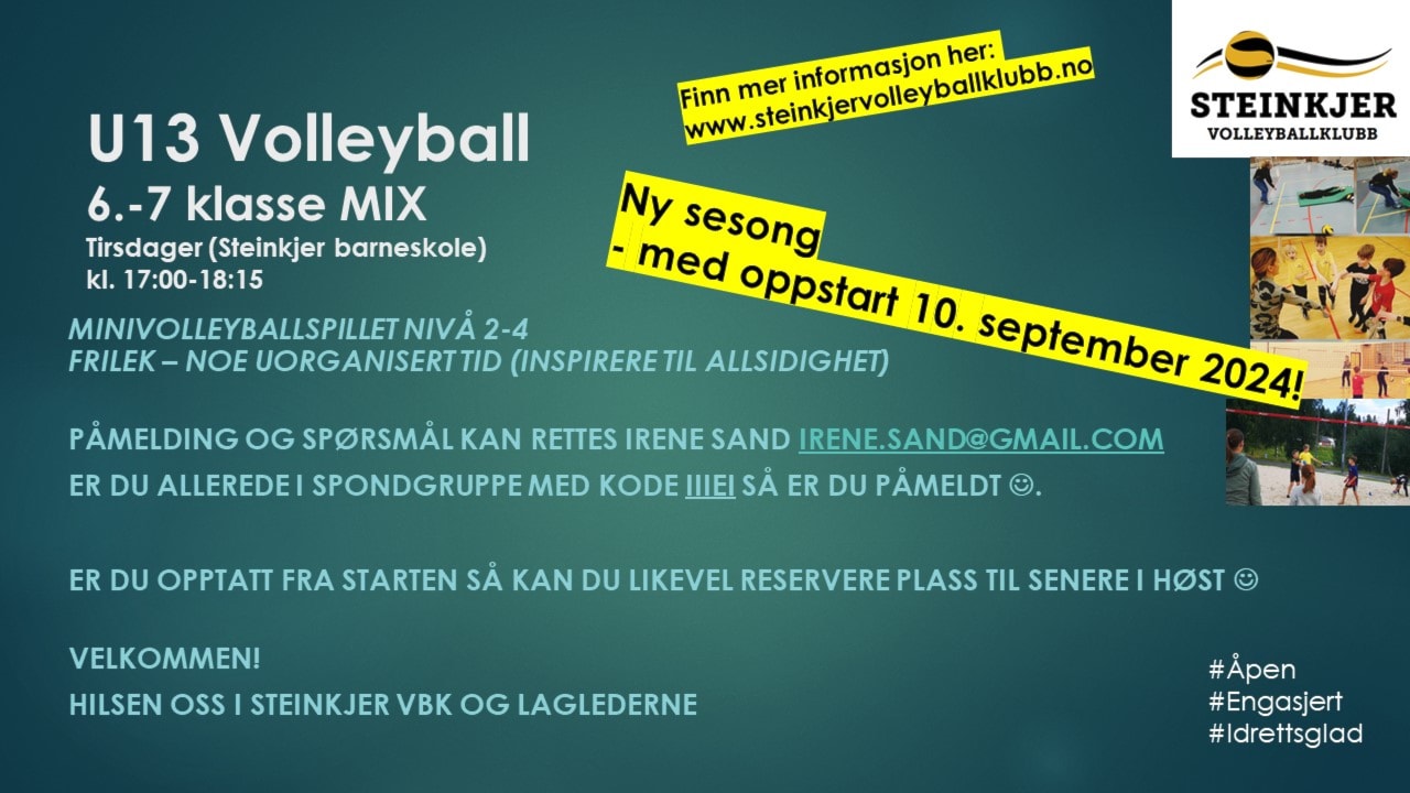 Volleyball for 6.-7. klasse jenter og gutter